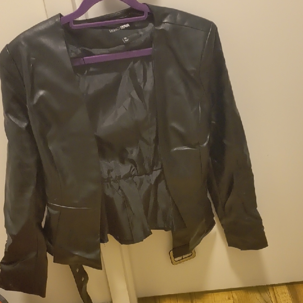 Fashion Nova Black Leather Jacket
